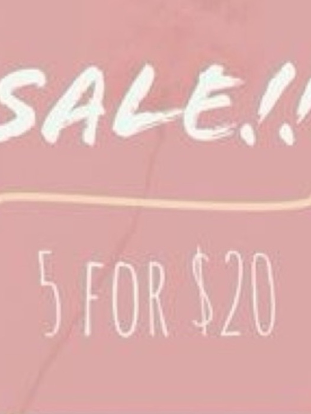 Sale—  $5 Items